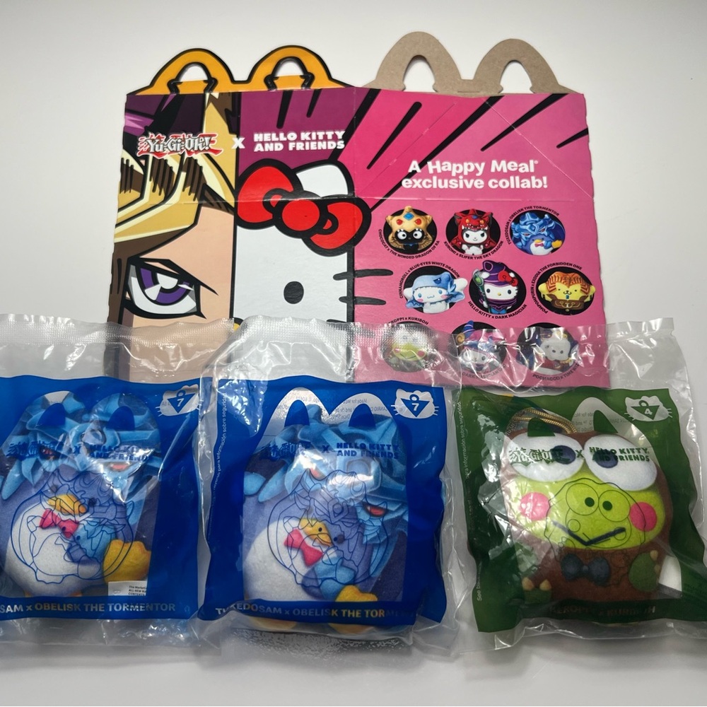 McDonald's YuGiOh x Hello Kitty & Friends - Keroppi Kuriboh & Tuxedosam Obelisk